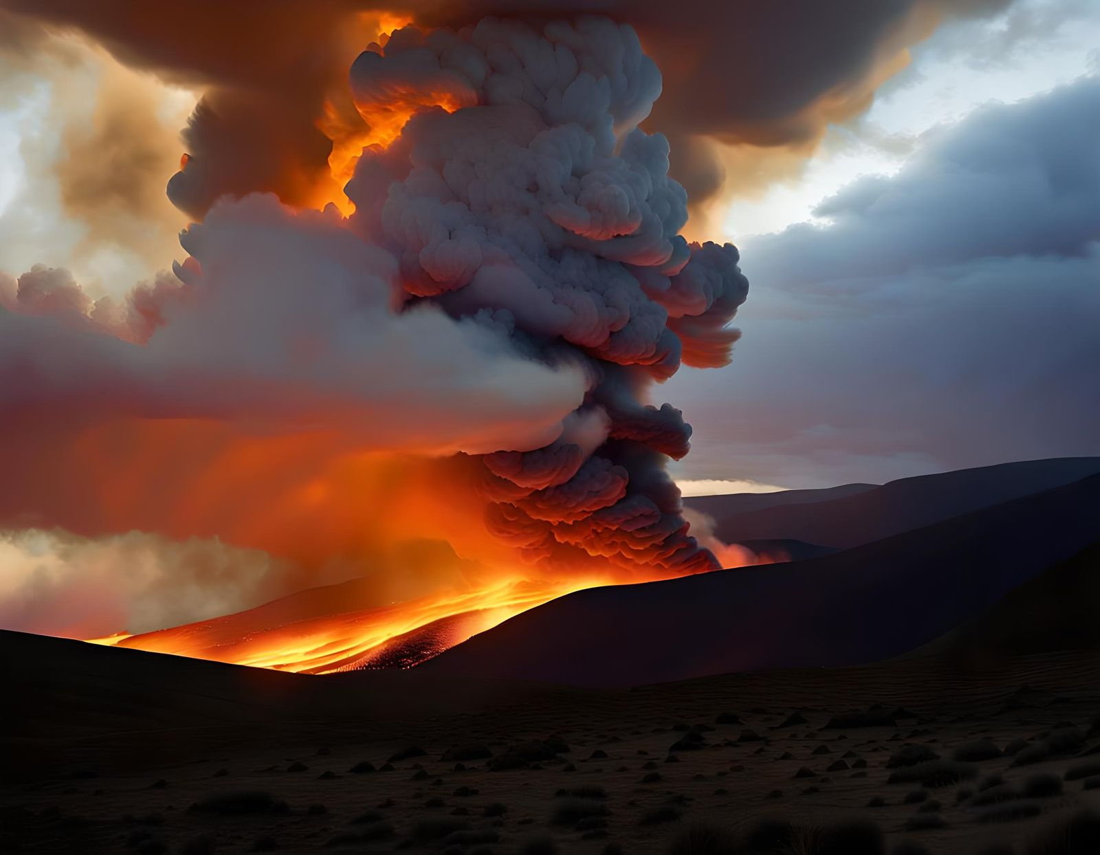 Infernal Whirlwind: A Digital Matte Painting