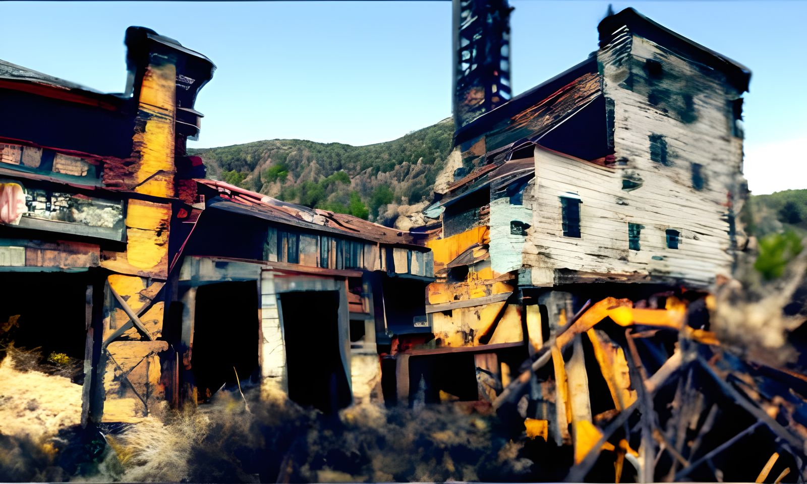 Abandoned Mining Town in 8K 3D