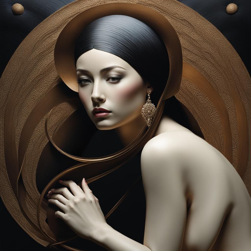 Sculpted Warrior Woman: 3D Game Cinematic Art