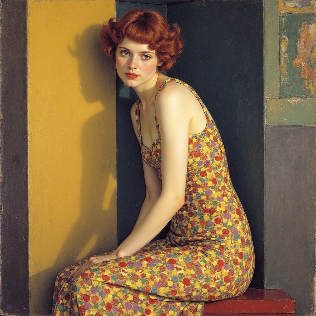 Klee Klimt Waterhouse Inspired Abstract Art