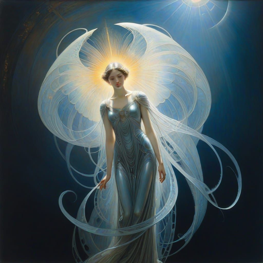 Angel of Light in Nacreous Glow