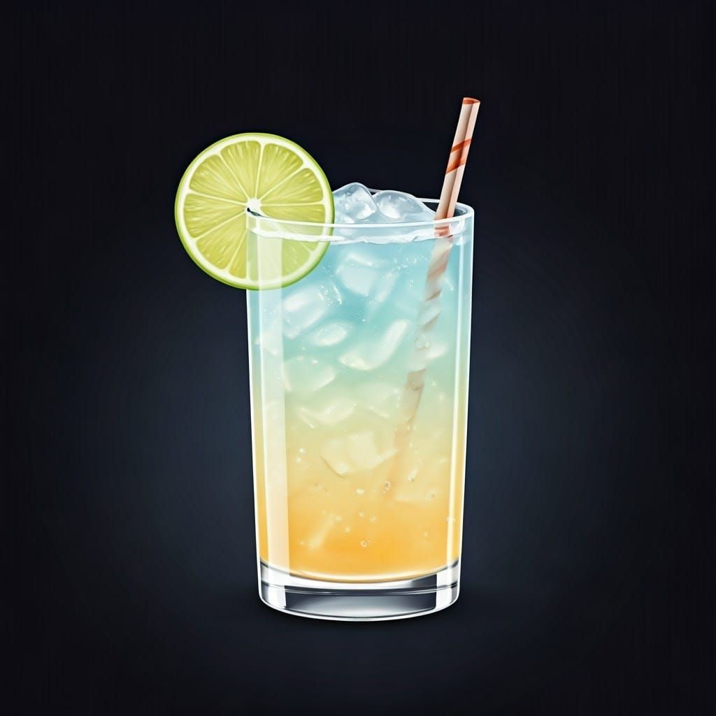 Surreal Landscape of a Moonlit Oasis