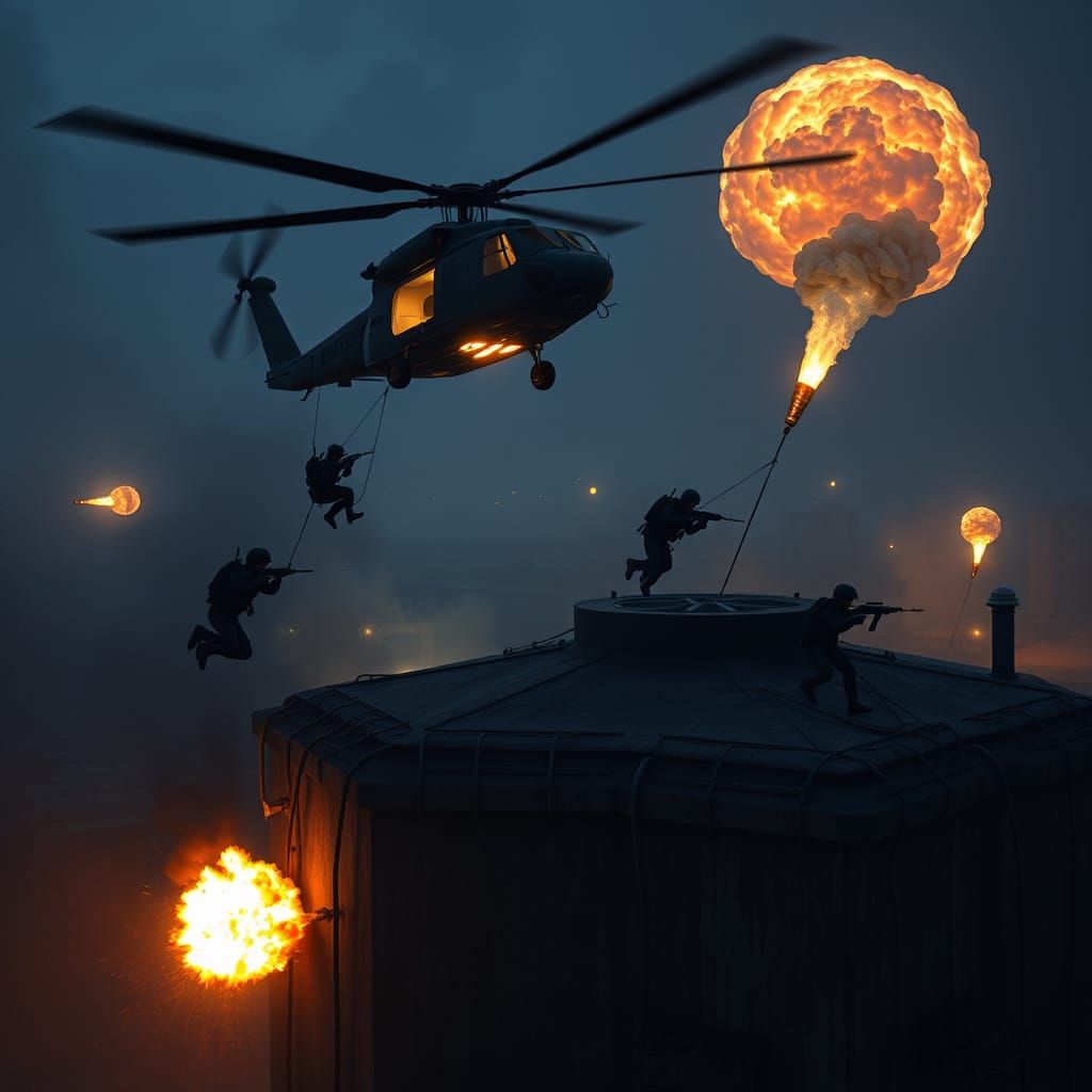 Delta Force Operators Descend into Enemy Compound in Nightfa...