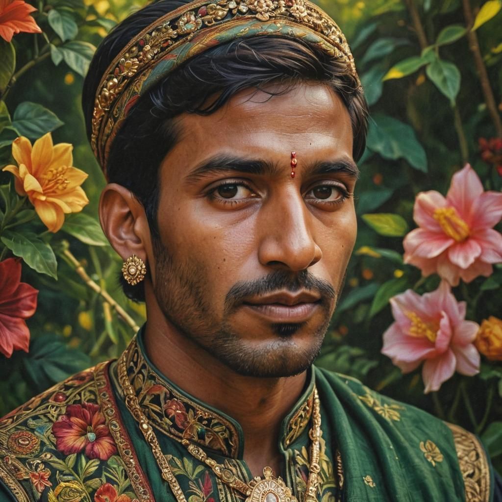 Desi Man Portrait in Old Masters Style