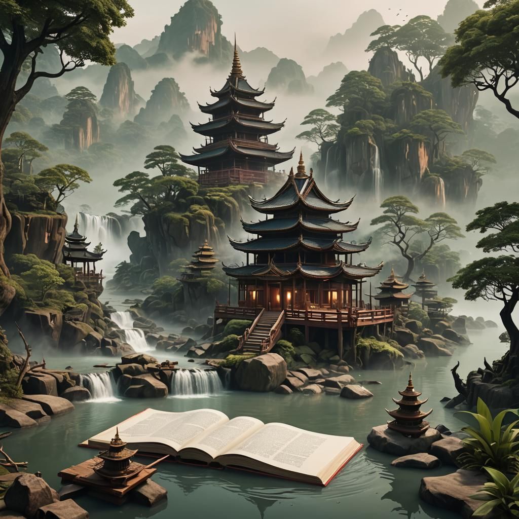 Thai Fantasy Gods Emerge from 3D Animated River