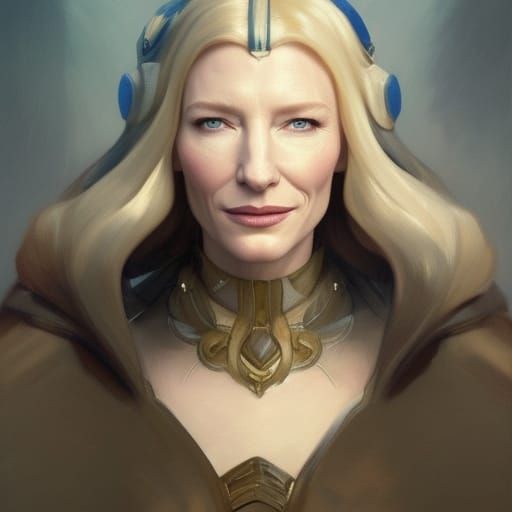 Cate Blanchett as Kalevala Duchess: Art Nouveau Portrait