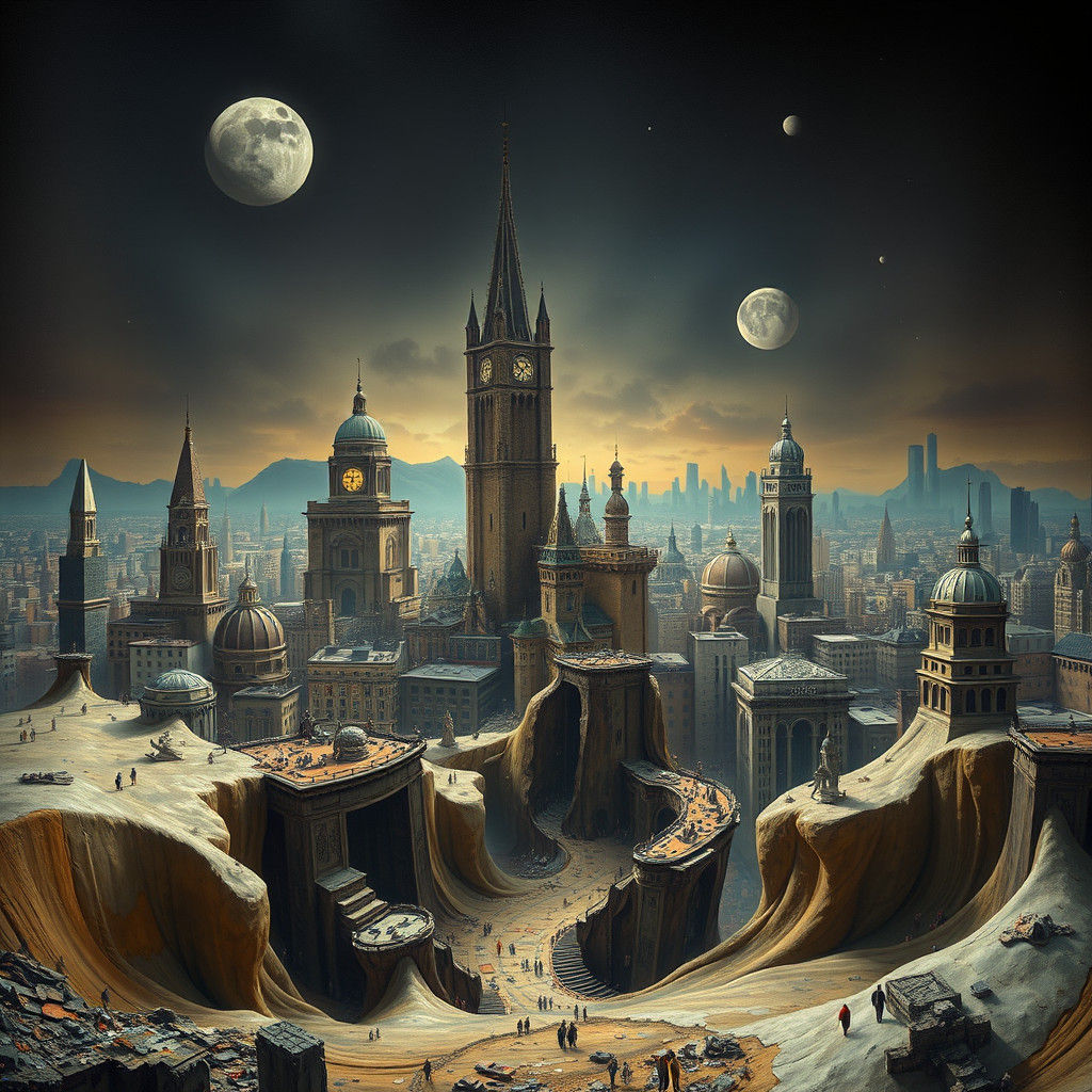 Dreamlike Hyperrealistic Cityscape in Unreal Engine 5 Style