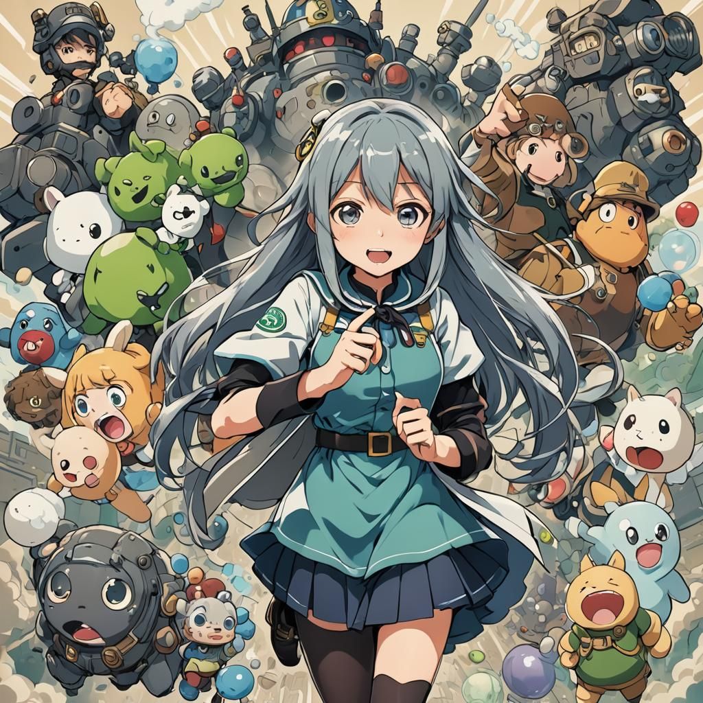 The Fart Keeper in Anime Manga Style