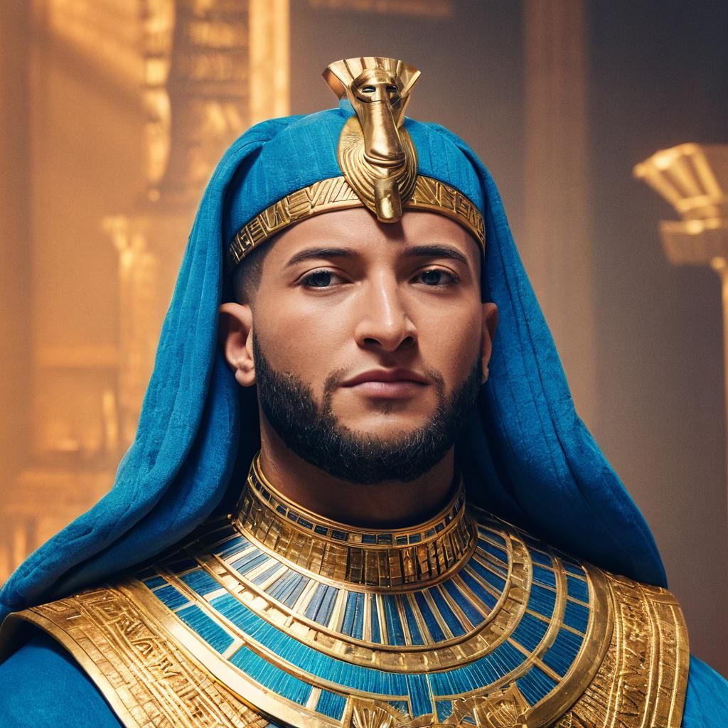 Majestic Pharaoh Portrait in Artgerm Style