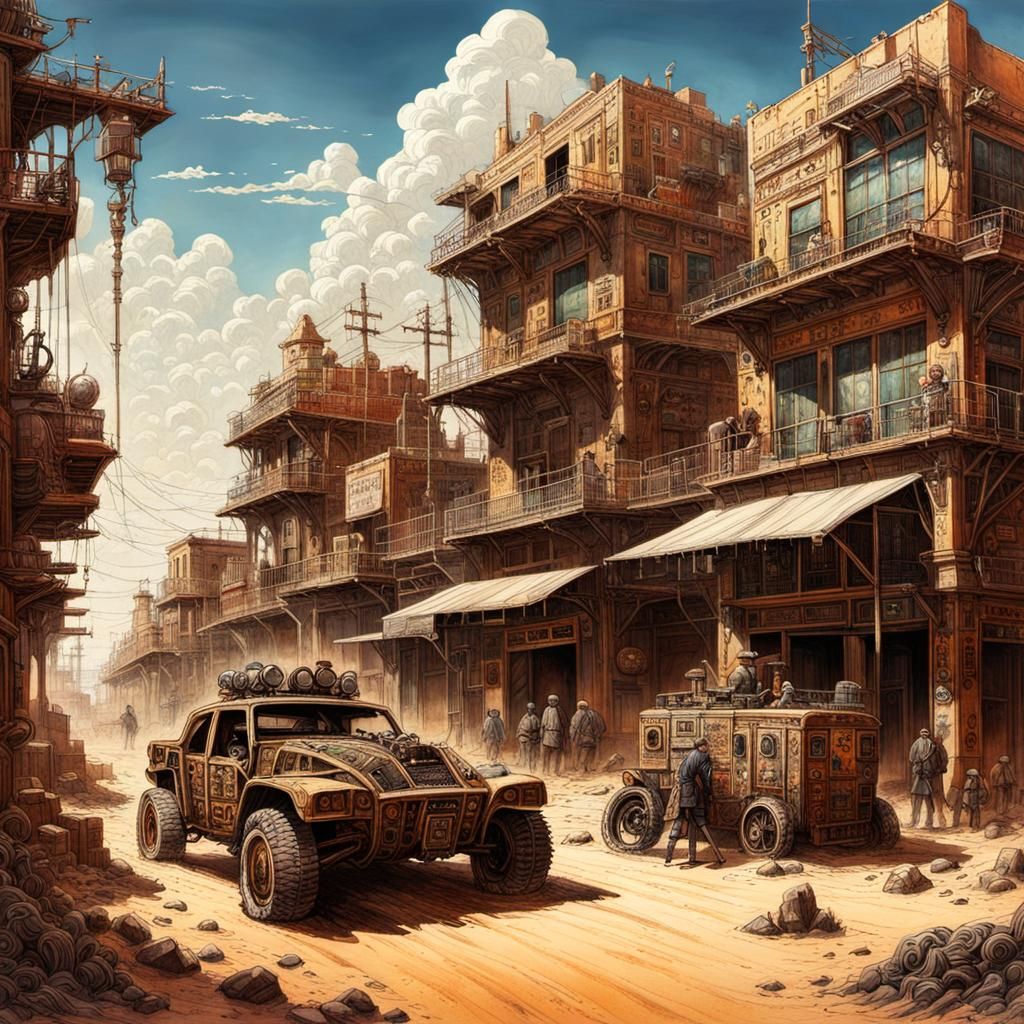 Post-Apocalyptic Desert Town