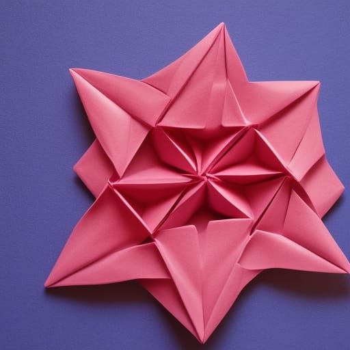 Origami Paper Maze: Intricate Papercraft Folds