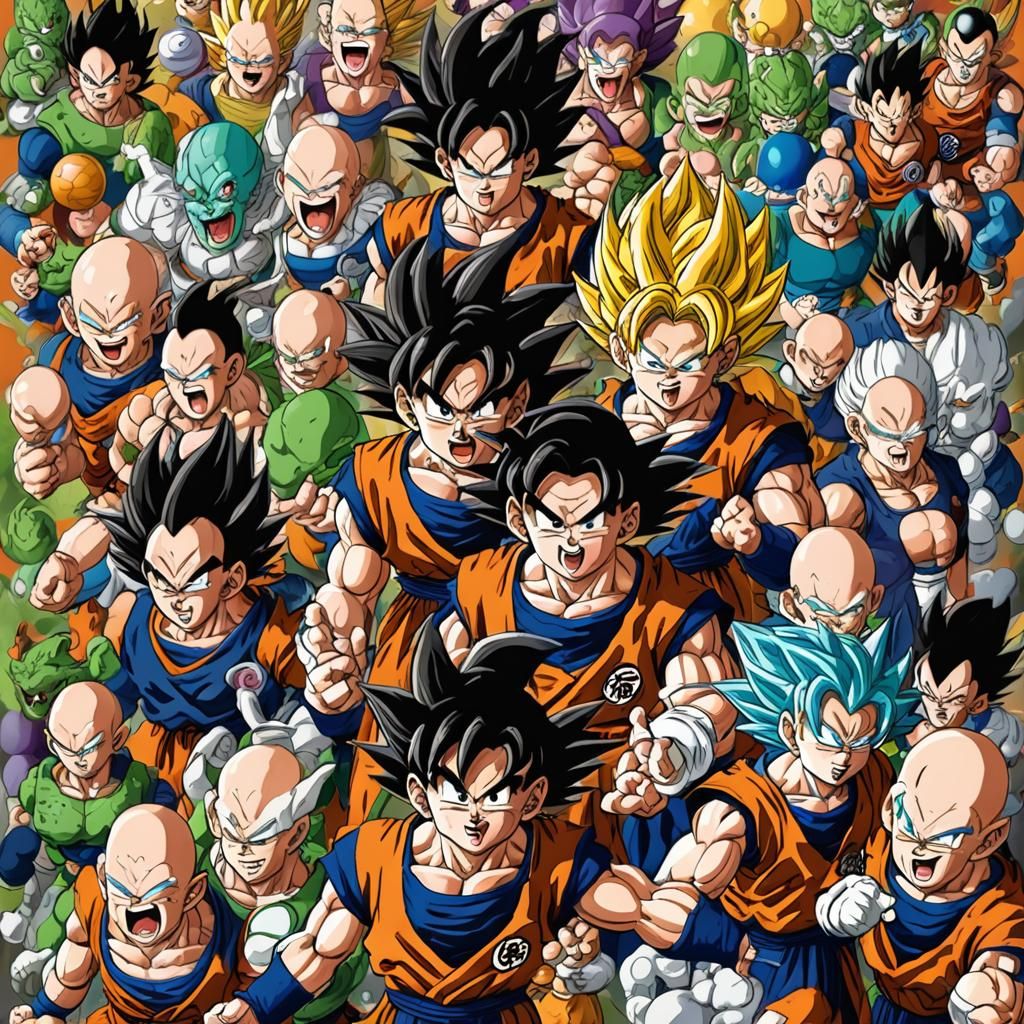 Dynamic Anime Character in Manga Style