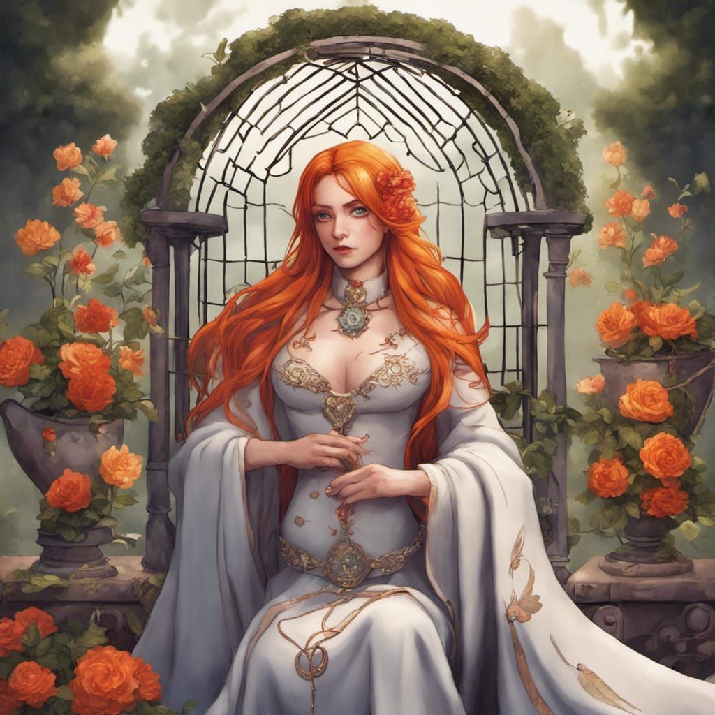 Fantasy Saint Anime in Studio Ghibli Style