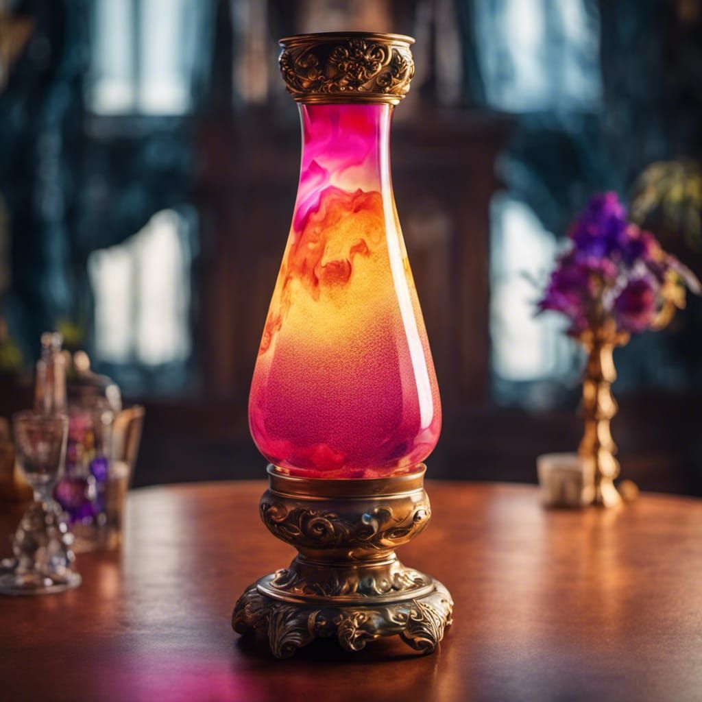 Baroque Lava Lamp with Marvelous Color Combinations