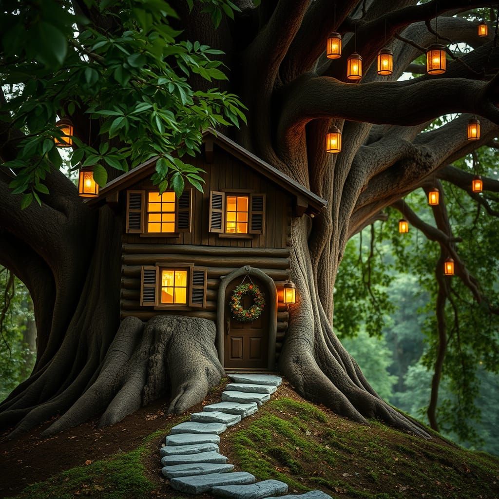 Treehouse Sanctuary in a Majestic Oak