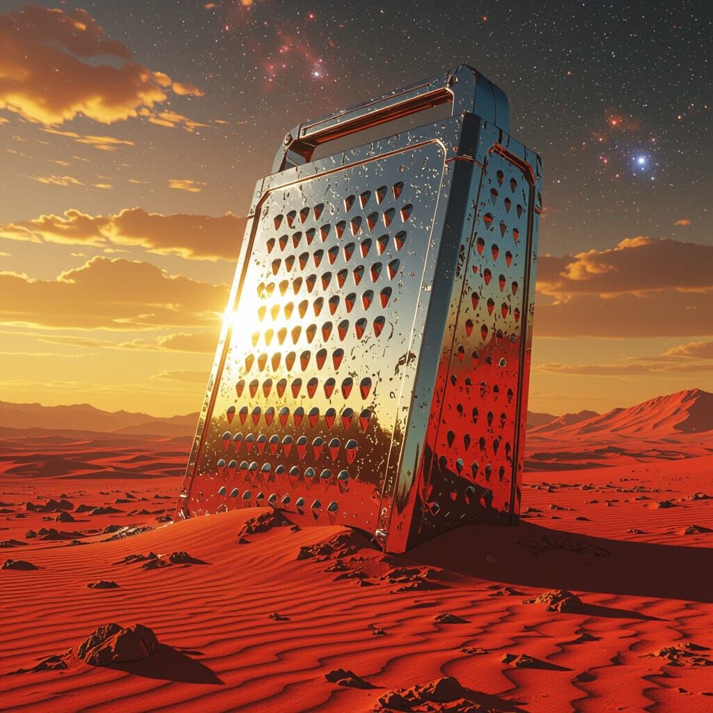 Colossal Alien Cheese Grater in Crimson Sands