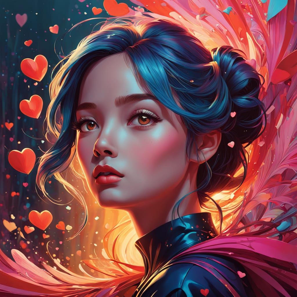 Surreal Valentine's Day Goddess in Whimsical Hyperrealistic ...