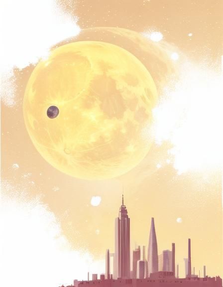 Futuristic City on the Moon