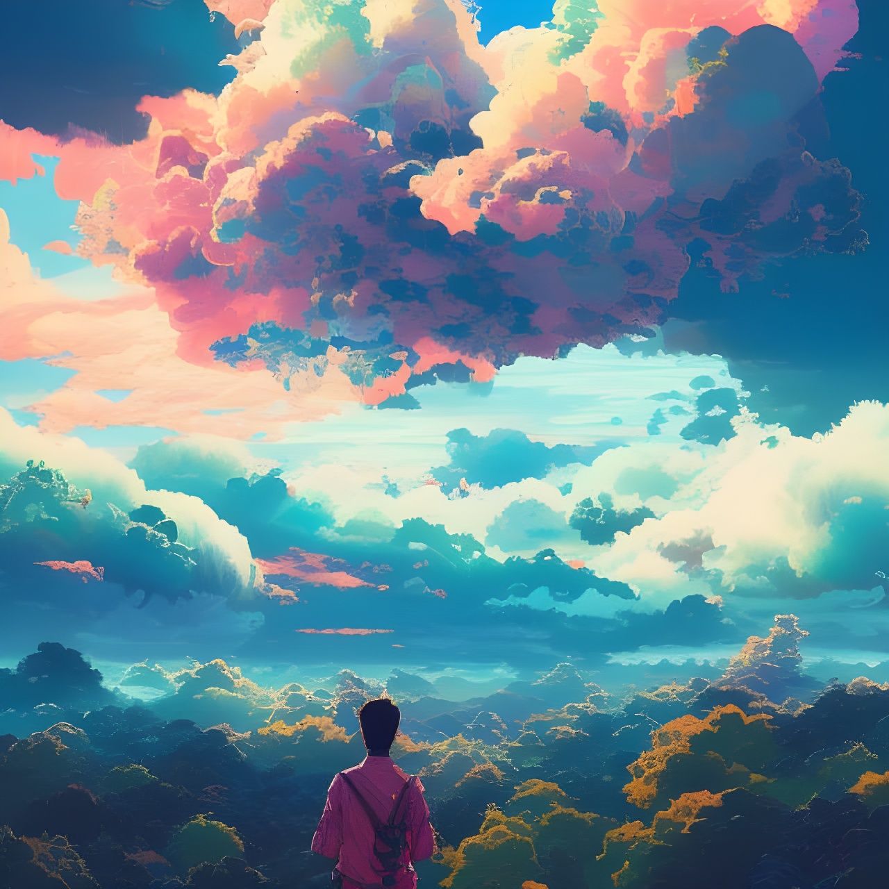 Japanese Cloudscape by Ismail Inceoglu