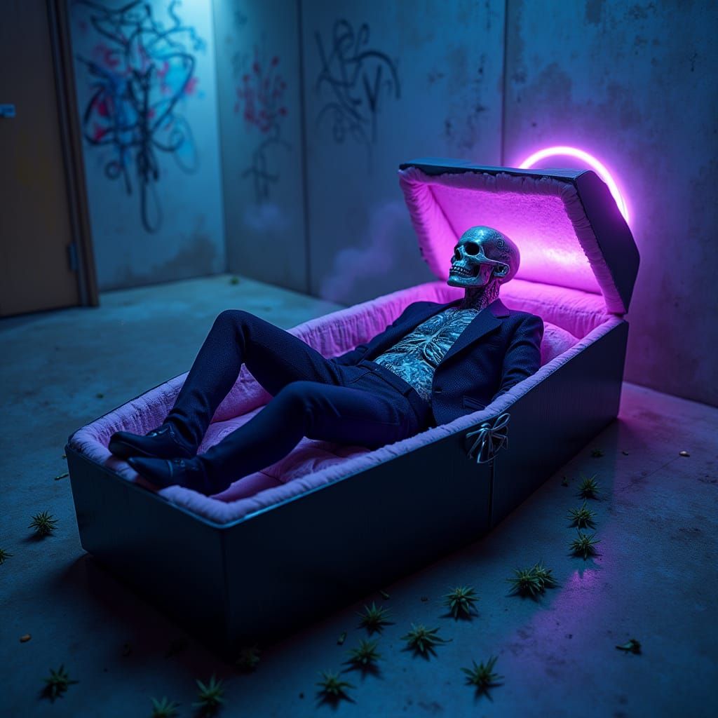 Cinematic Hyper Realistic Movie Poster: Skull-Headed Mannequ...