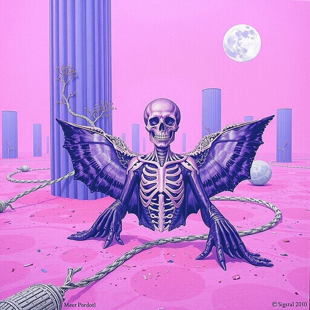 Hyperrealistic Portrait in Enigmatic Organic Style