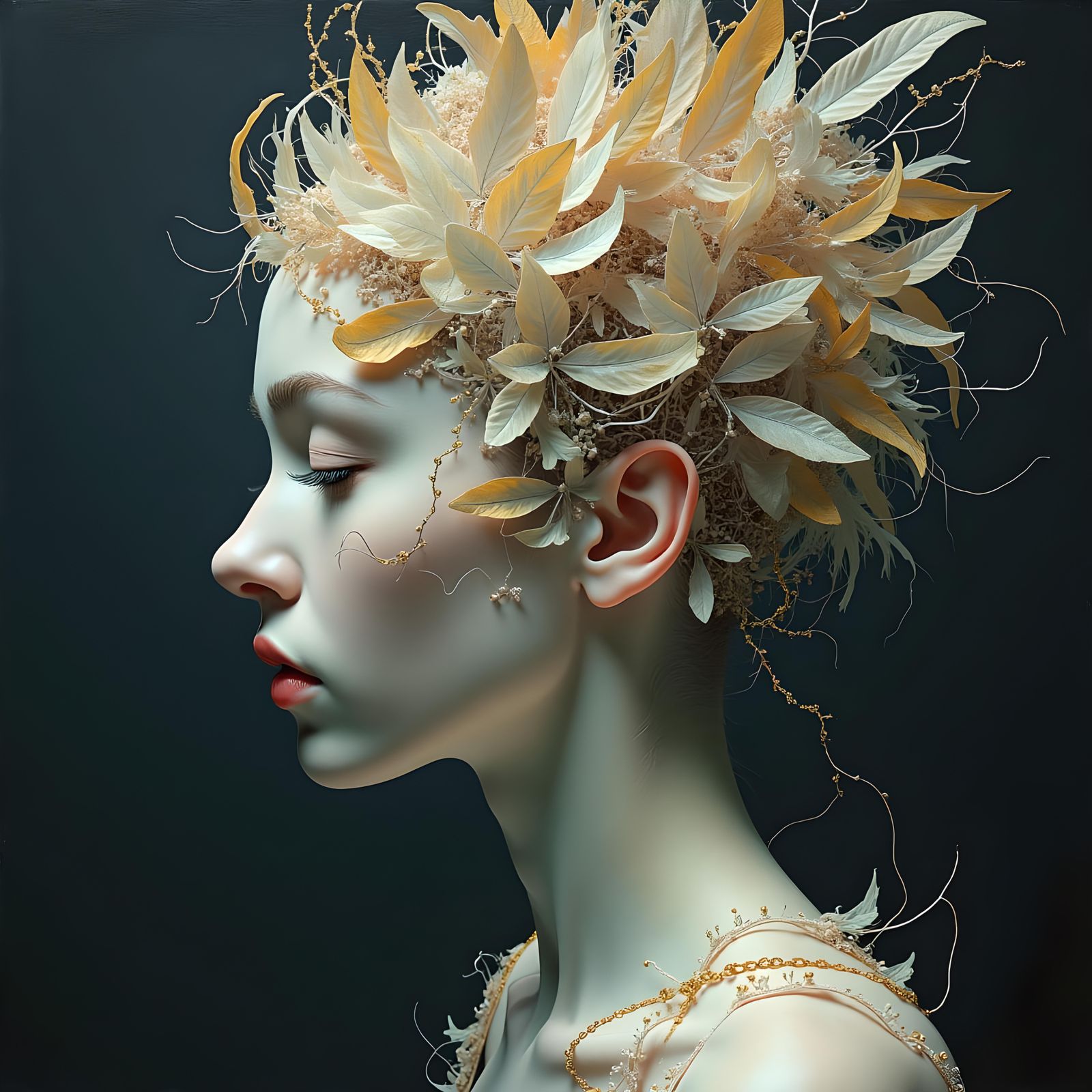 AI's Self-Portrait: A Mirror Image Reflection