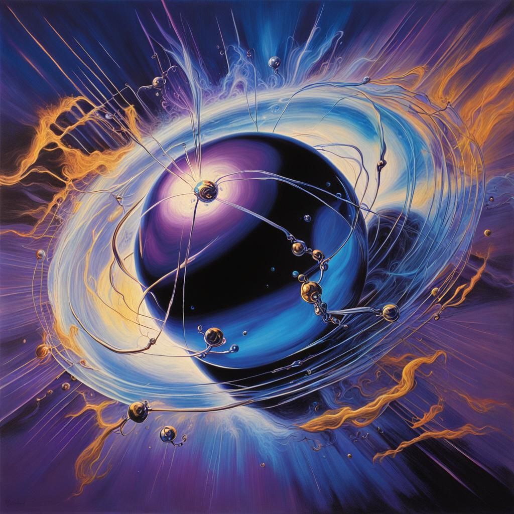 Surreal Atom Disintegration with Electric Magnetic Fields