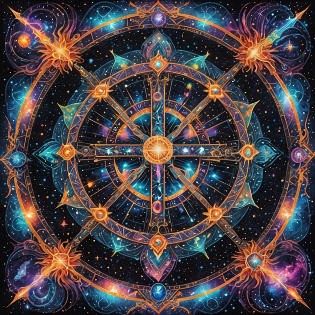 Cosmic Collective Cross: A Holographic Astral Illustration