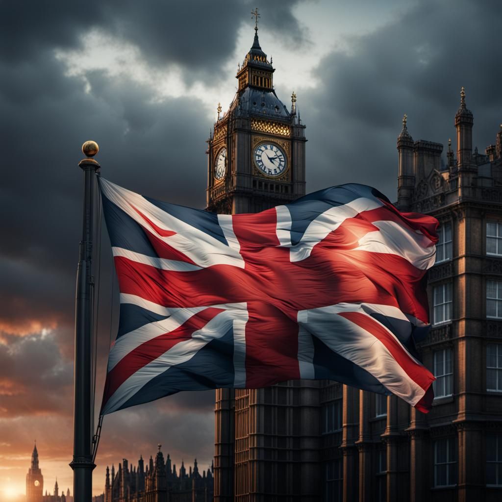 England Flag: Epic Cinematic Digital Matte Painting