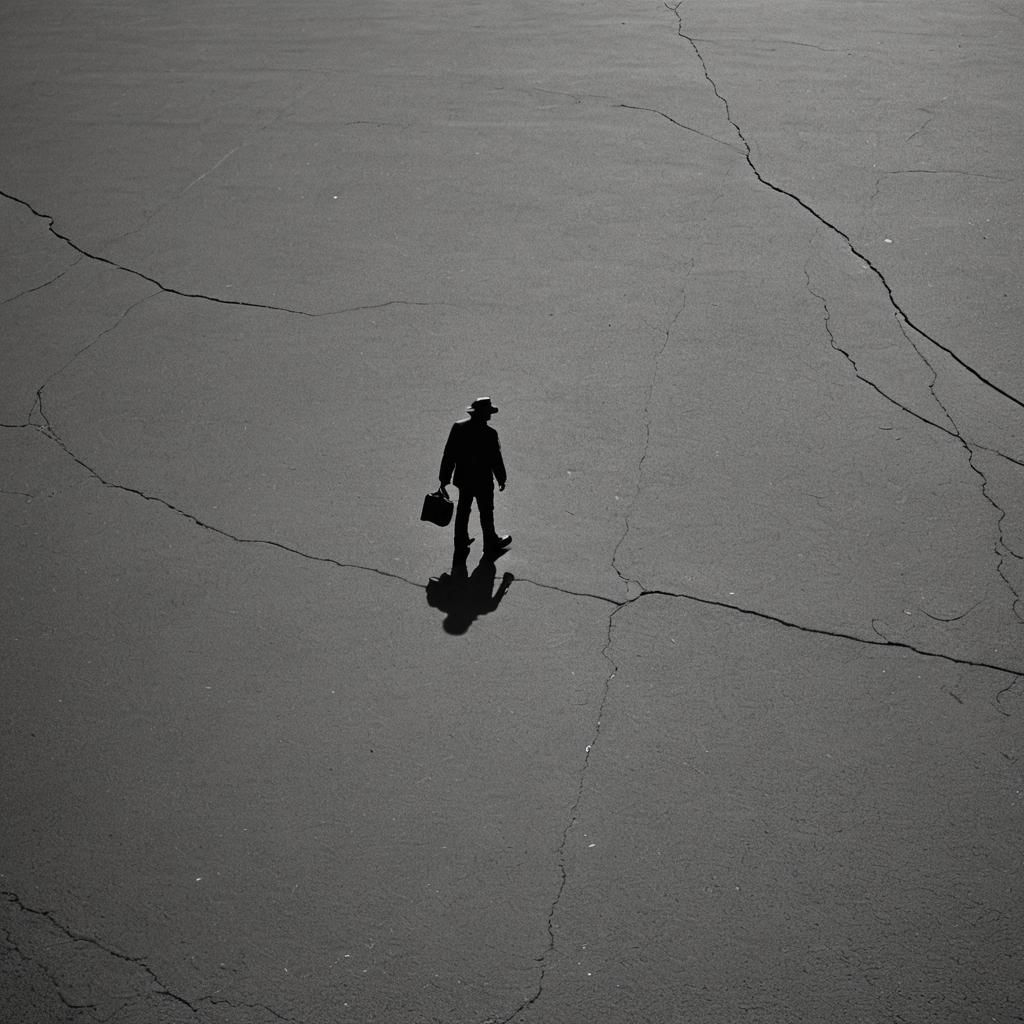 Minimalist Shadow Play: Stark Simplicity in High Resolution