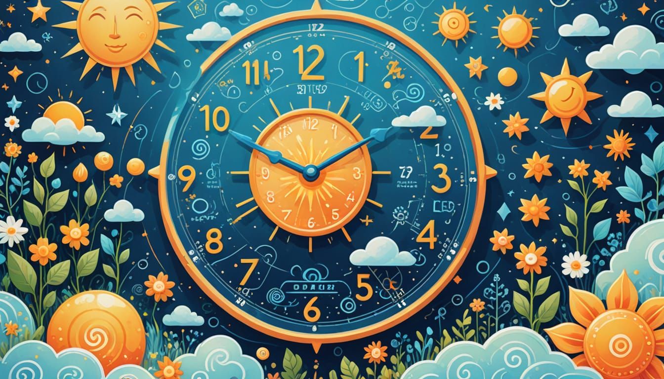 Enchanting Weather Station Panel in Whimsical Style