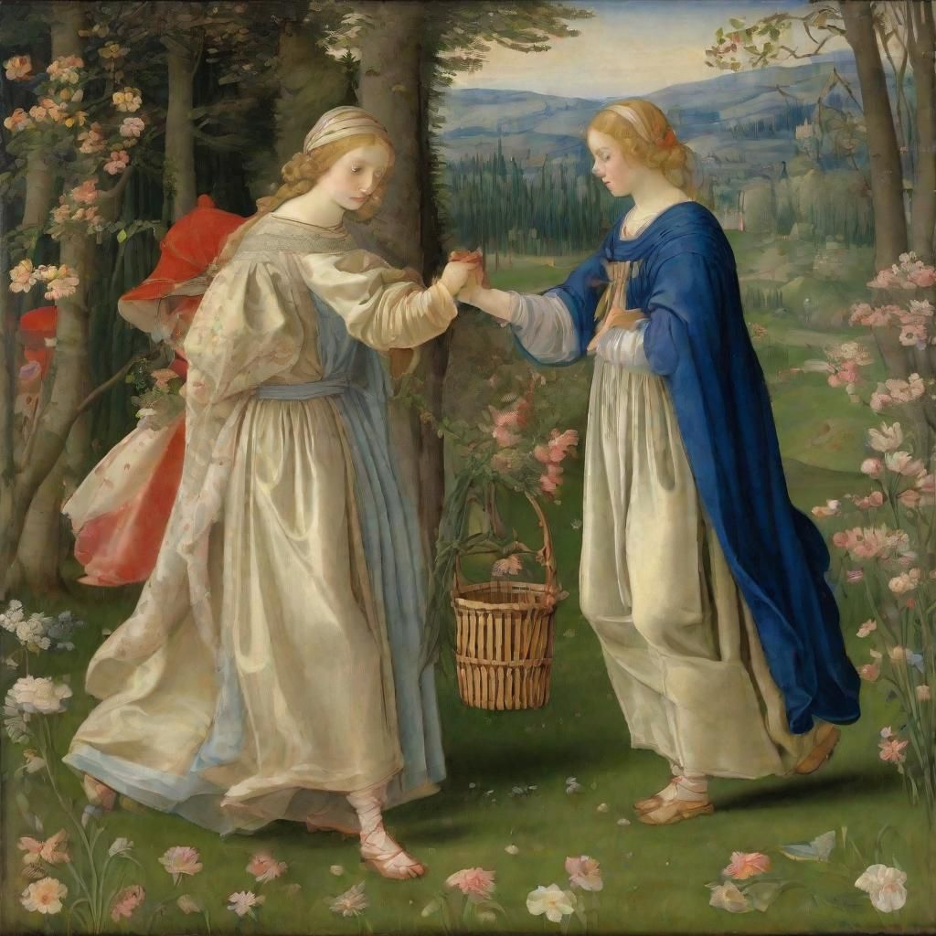 Spring Landscape in Expressionist Style