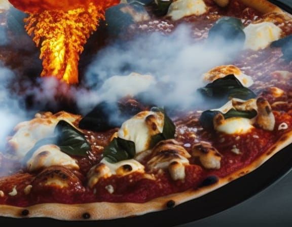 Pizza is a volcano