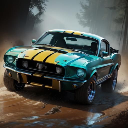 Modified 1968 Ford Mustang Shelby GT500 Off-Road