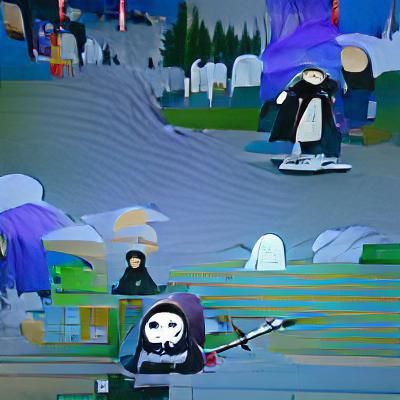 Grim Reaper in South Park Style