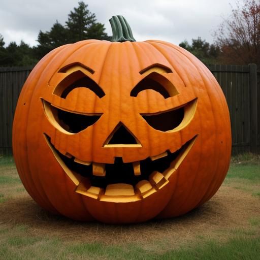 Massive Pumpkin Carving Itself