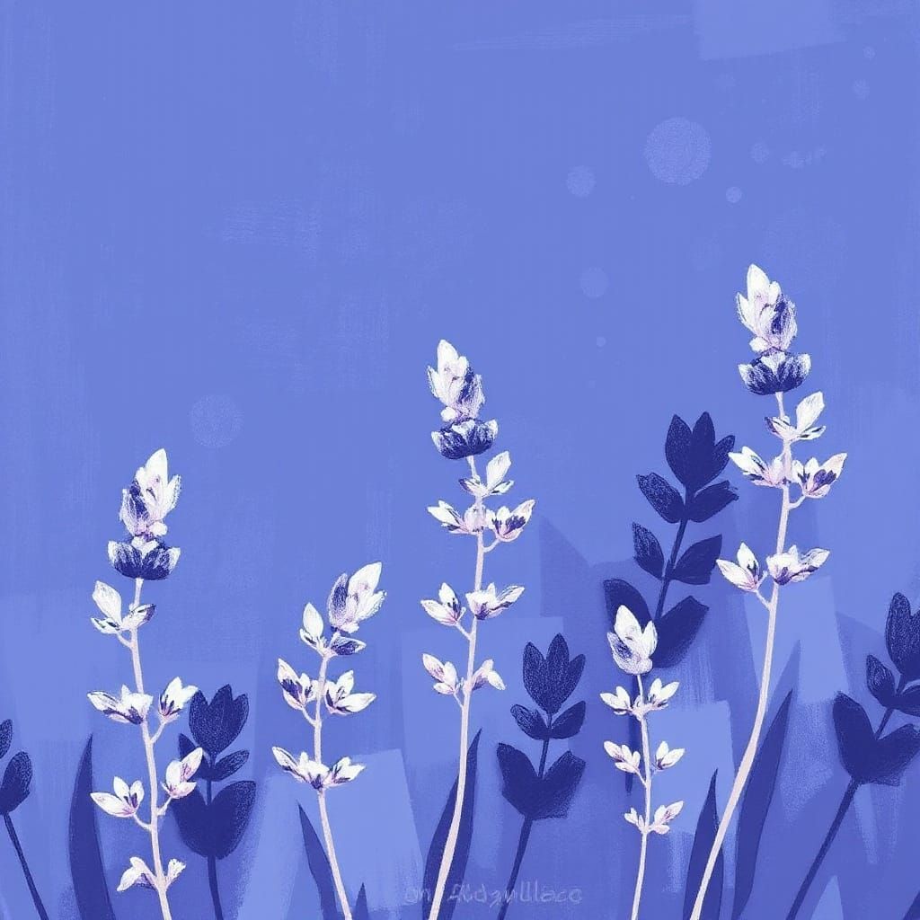 Abstract Lavender and Indigo Color Blend