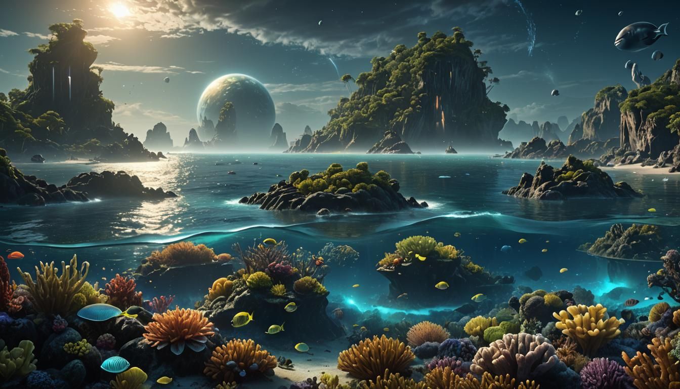 An ocean world ...