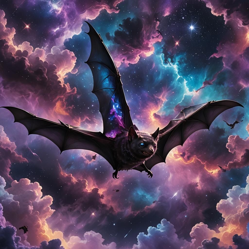 Dramatic Bat Serenade in Deep Space