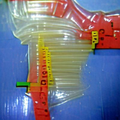 Distorted Plastic Surface with Long Stretch Effect