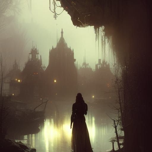 Ethereal Ghosts in Dark Fantasy Art