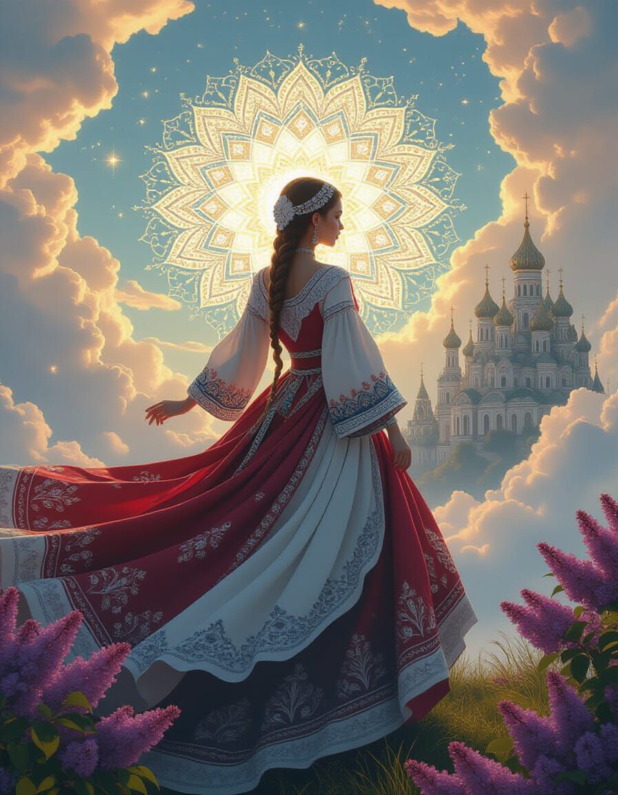 Mystical Slavic Girl as Fantasy Concept Art