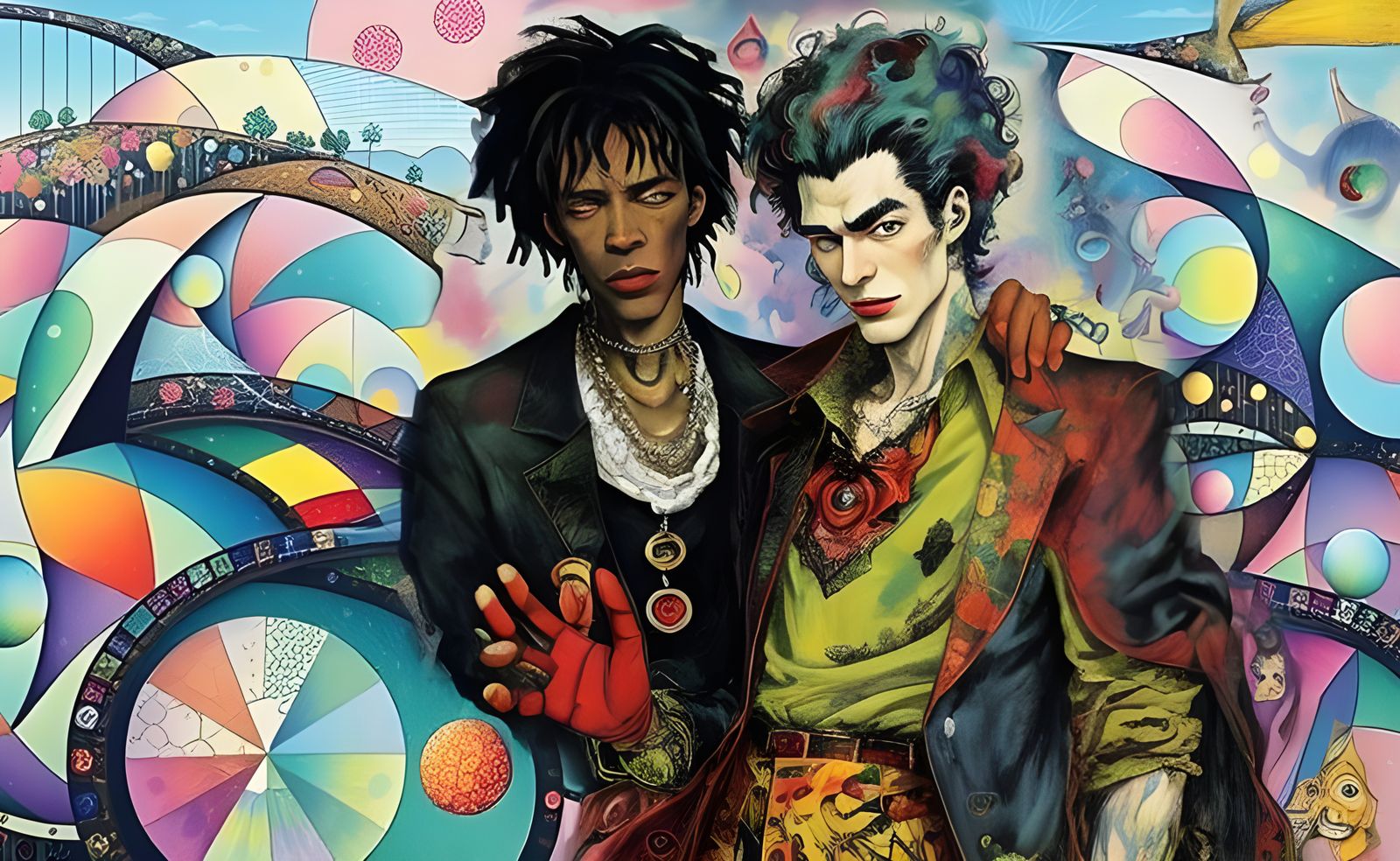 Vampires in Love: A Dark Fantasy Art Piece