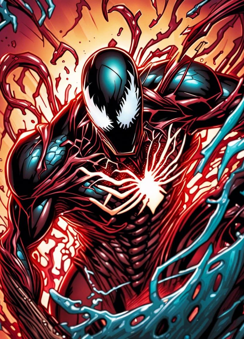 Carnage on Spiderman