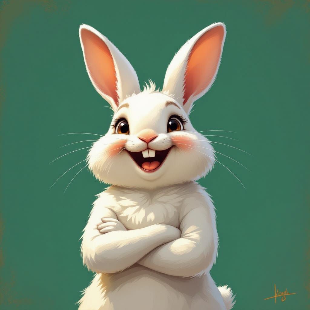 Happy Rabbit - Laughing Bunny