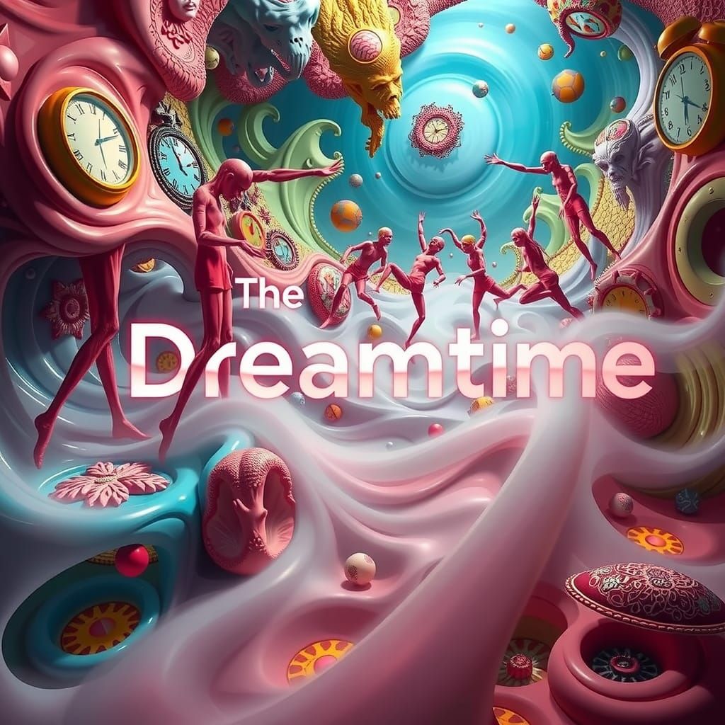 Surreal Dreamtime Landscape in a Futuristic Style