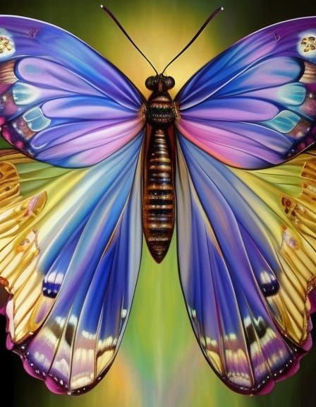 Beautiful Moth Woman with Intricate Wings