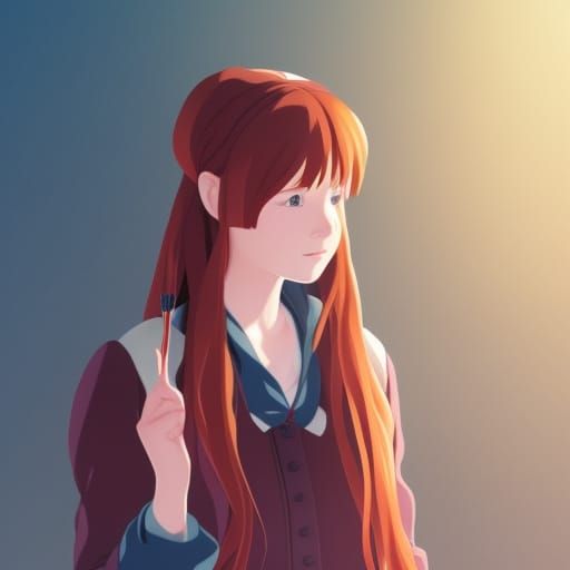 Ginny Weasley as Anime Girl, Ghibli Style
