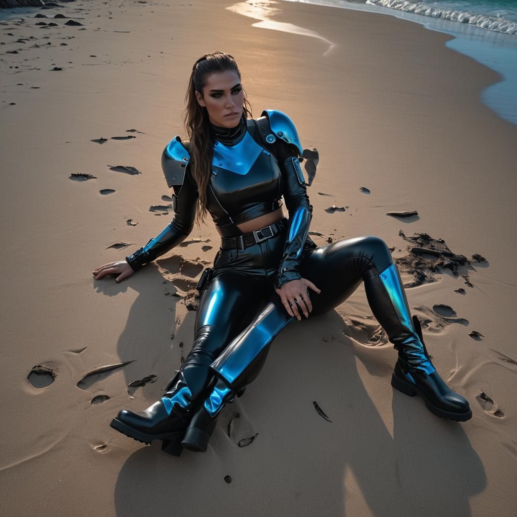Cyberpunk Glamour: Gabi Garcia in The Baths National Park