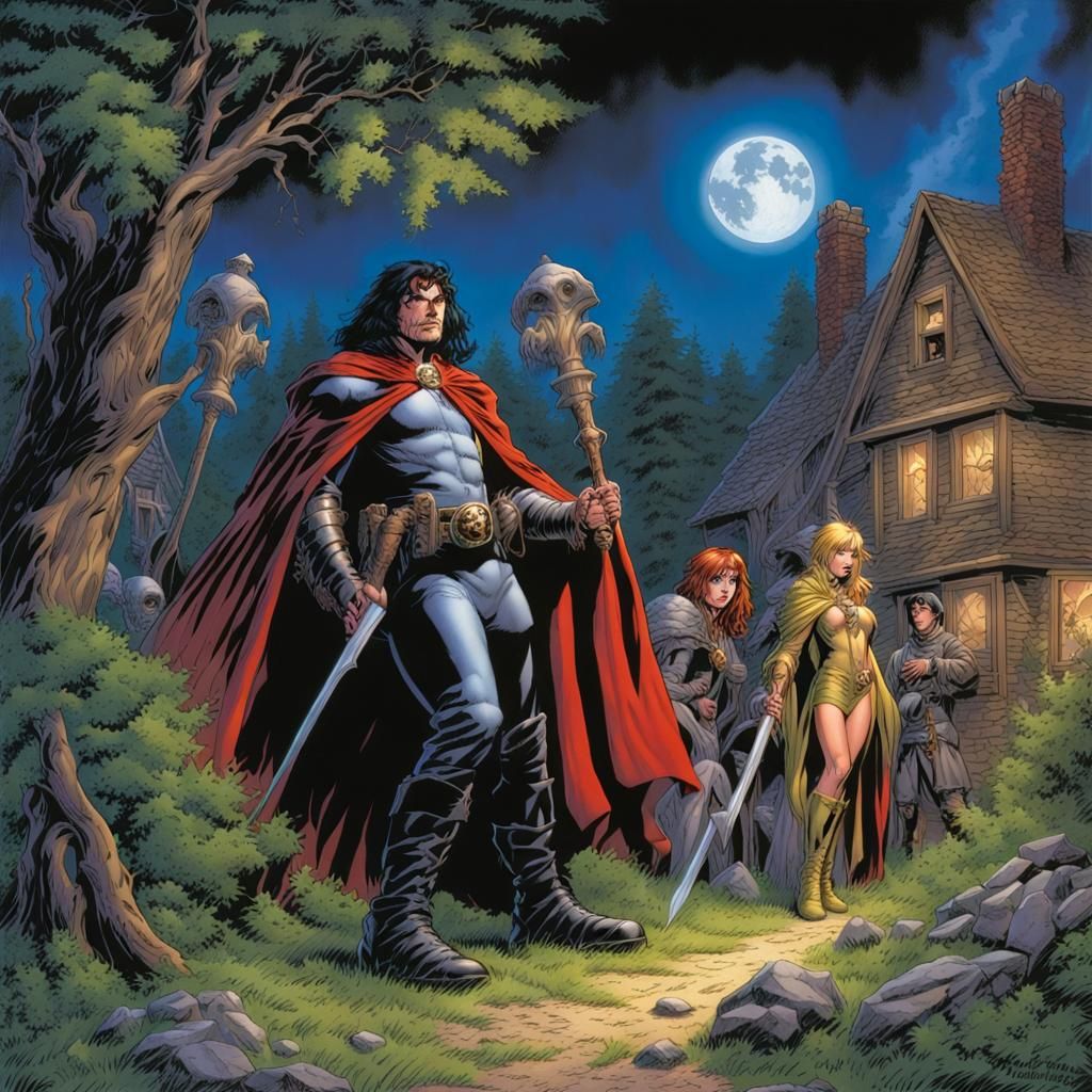 Grimdark Fantasy Landscape Painting